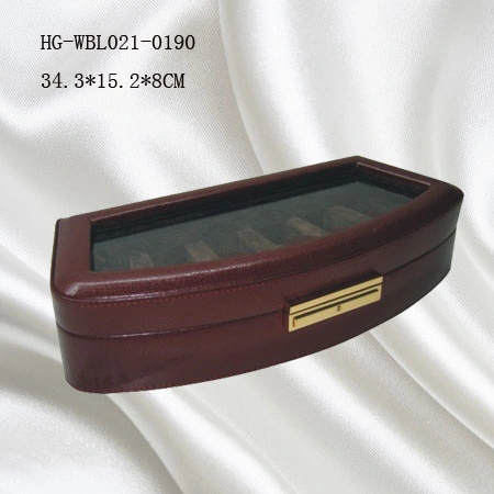 Wholesale/Supplier Luxury Round Leather Watch Box of 6 Slots