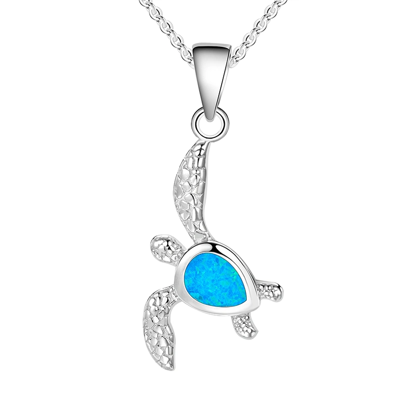 Lovely 925 Silver Turtle Necklace Pendant Jewelry Wholesale/Supplier for Men and Women