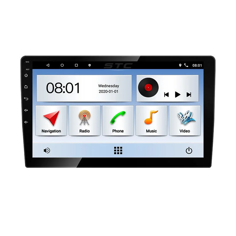 Estéreo para coche de 10 pulgadas de FM al por mayor de la música de Bt, navegación GPS para coche Universal Video Android10 Alquiler de DVD reproductor multimedia.