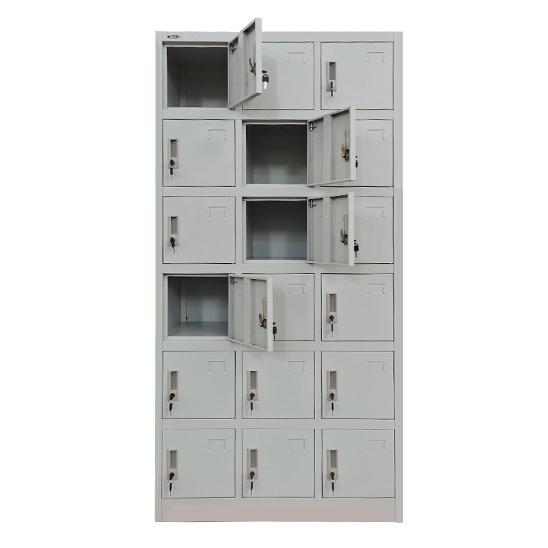 Gym Locker Steel 18 Door Cabinet with Durable Lock Keylock Locker