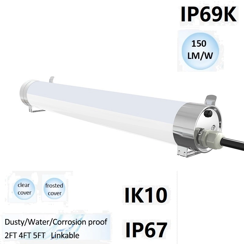 Original Factory High quality/High cost performance High Power Microwave Radar Motion Sensor IP69K IP67 Ik10 LED Tri-Proof Batten Linear Flood Light