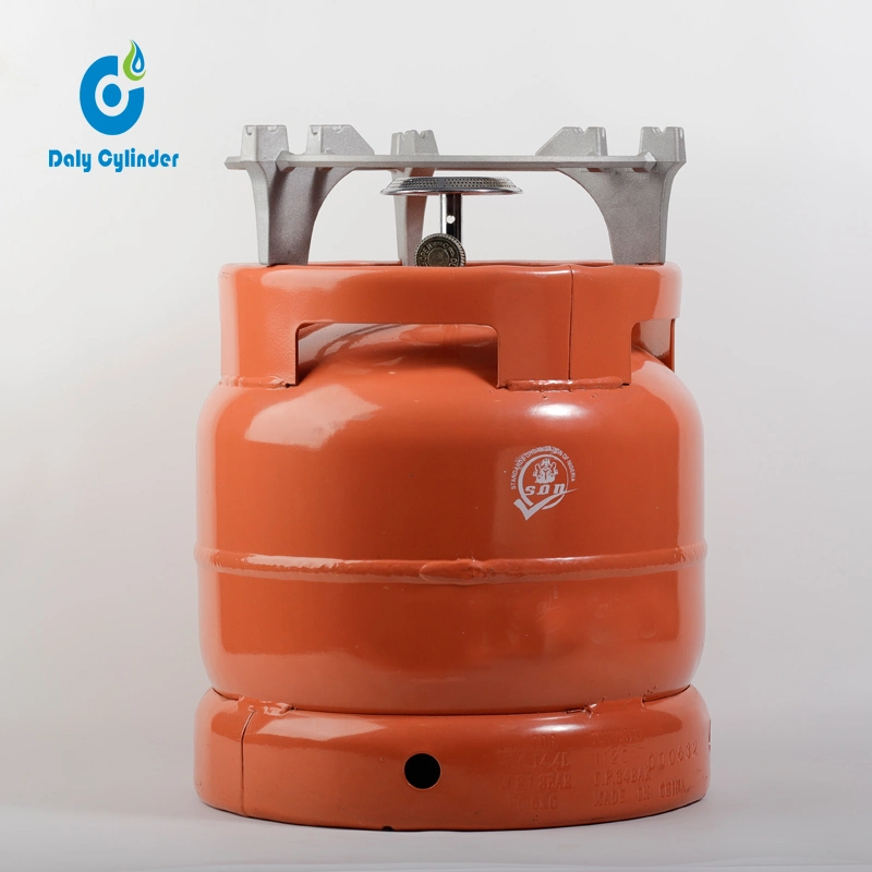 High quality/High cost performance Gas Cylinder Filling Helium Gas 6kg LPG Cylinder for Camping Using