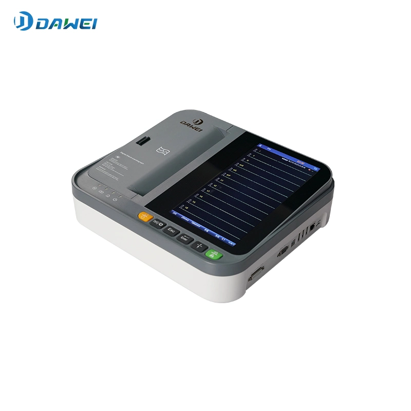 Dawei Factory Portable 12 Lead ECG Machine Digital 12 Channel