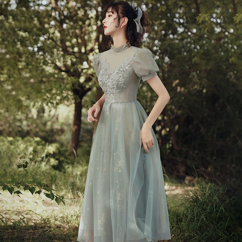 Dress The Bridesmaid&prime; S New Temperament, a Super Fairy Long Dress, and You Can Usually Wear a Banquet Evening Dress Bridal Wedding Dress