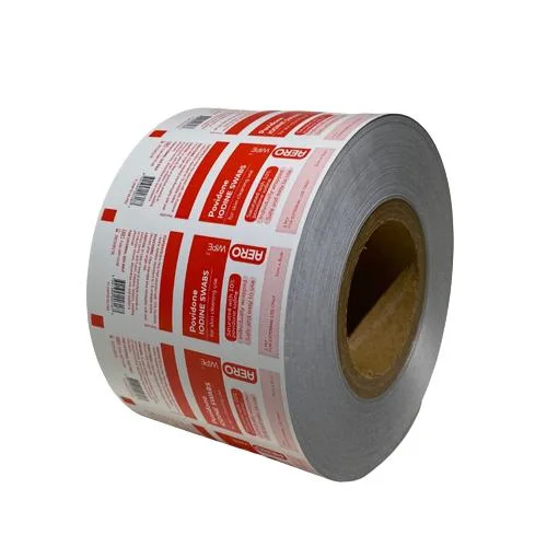 Pet OPP CPP Laminated Film Roll Packaging Roll Material Iodine Wipes