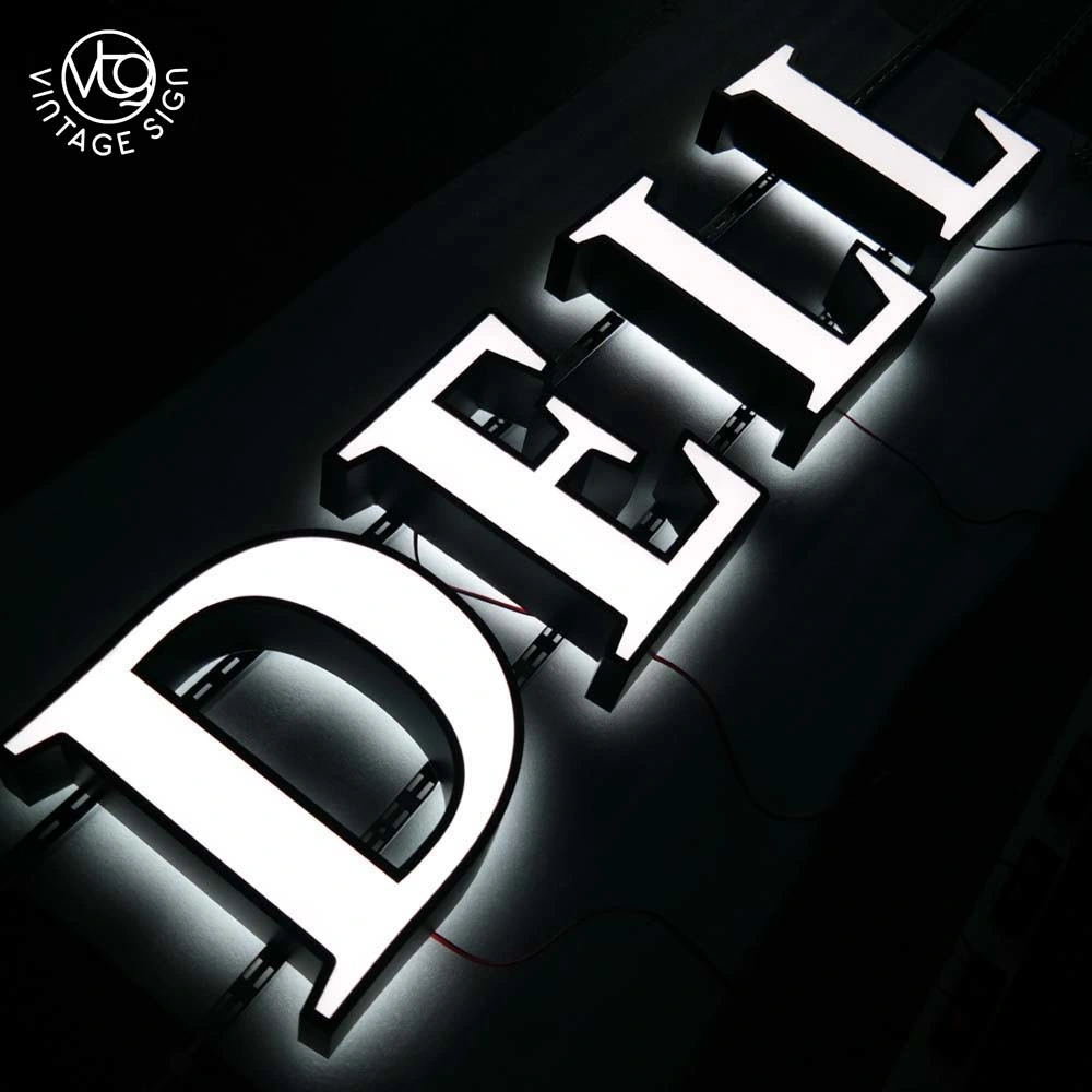 Outdoor Waterproof Stainless Signage 3D Lighting Acrylic LED Letter Sign