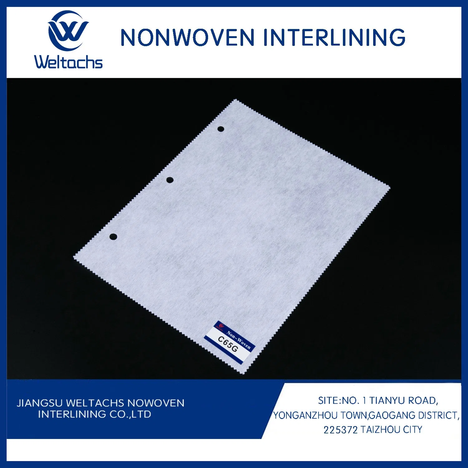 A interlinha Nonwoven Fabric cubra a interlinha elos fusíveis 100% de poliéster