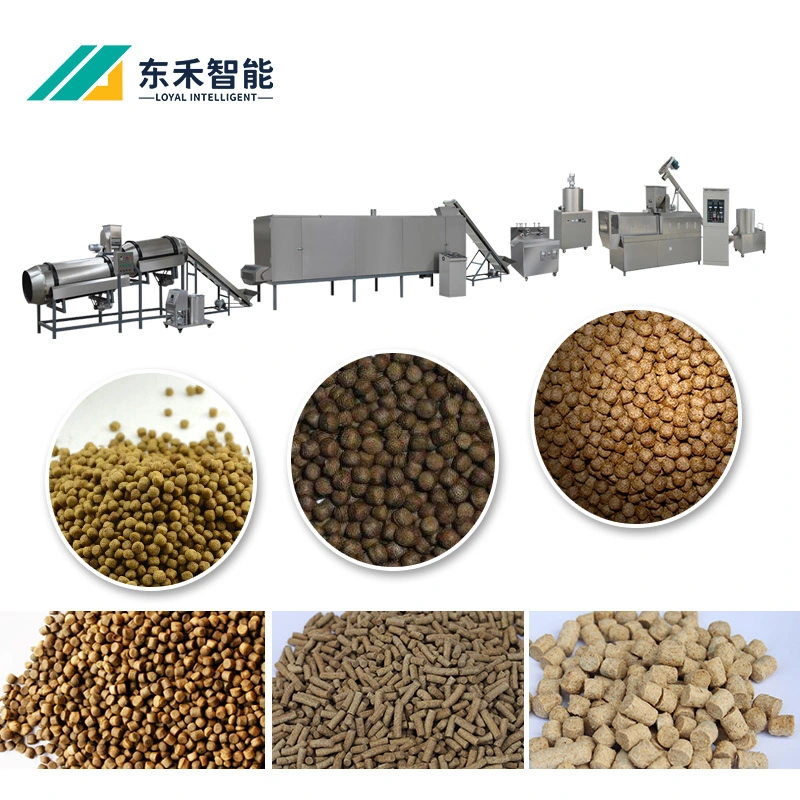 Twin Screw Extrusion Pet Food Dog Food Pellets Processing Line Production Plant