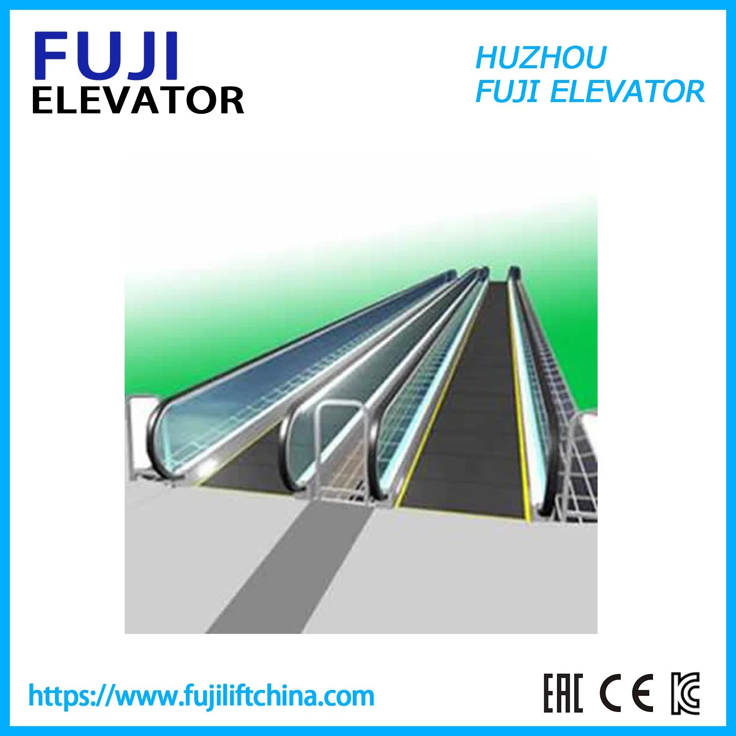 Indoor Commercial Inside Outside FUJI Vvvf Moving Walk and Travelator Escalator with Control