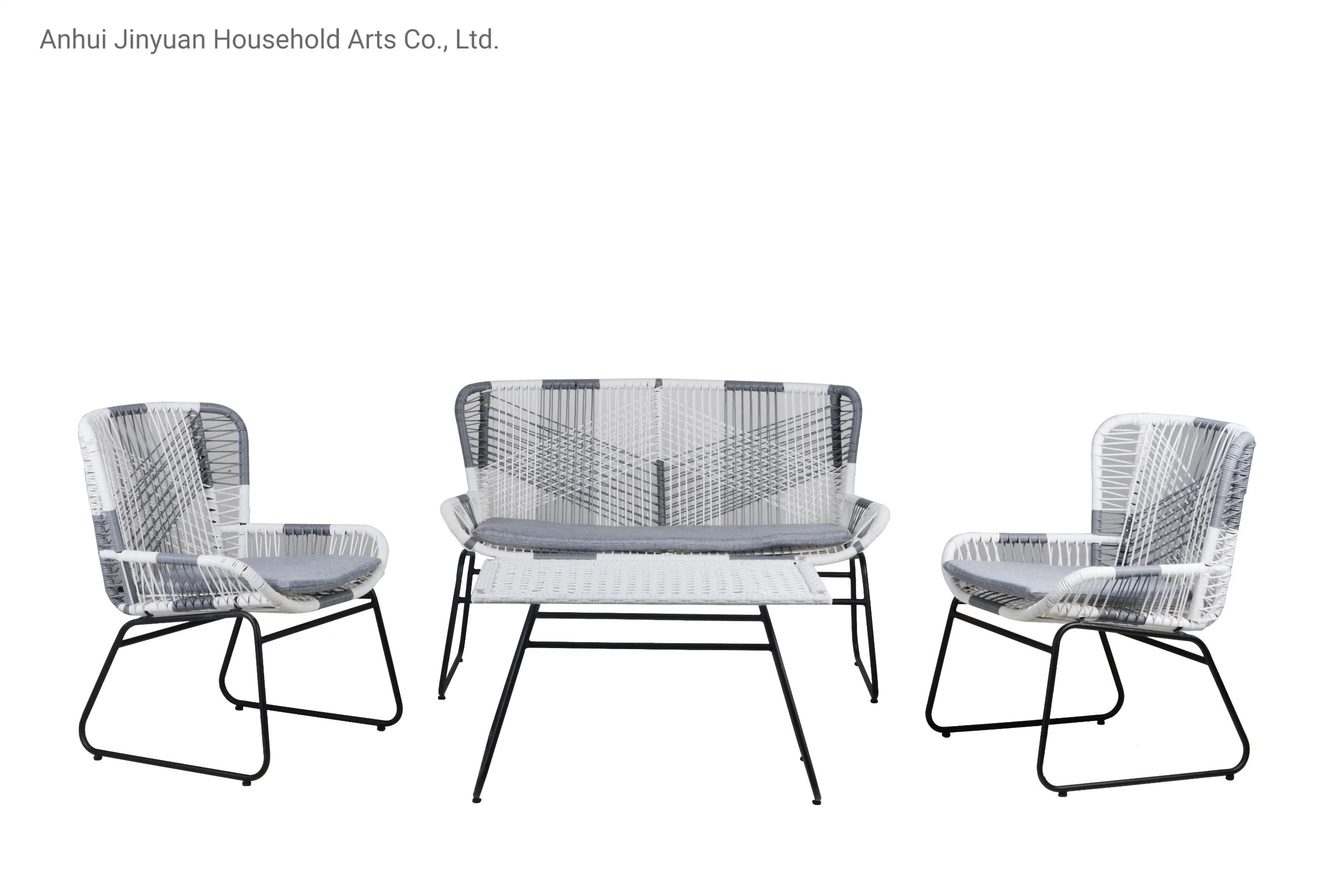 4-Piece Outdoor Dining Set and Dining Table Aluminum Furniture Chair