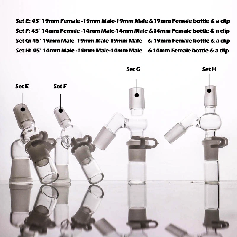 Adaptateur pour bouteille et clip d'accessoires en verre pour l'eau de fumeurs Tuyau