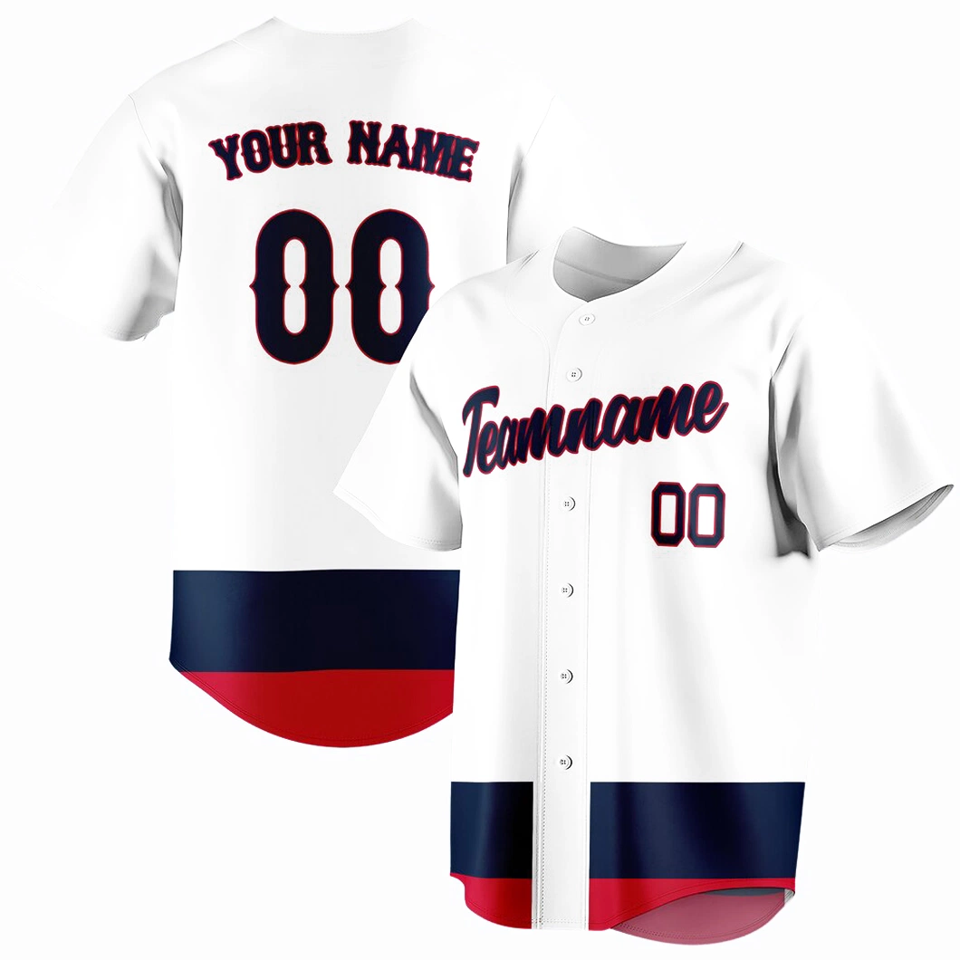 Custom Short Sleeve Cheap Blank Baseball Jersey Wholesale/Supplier Sublimation and Embroidery World Baseball Jersey