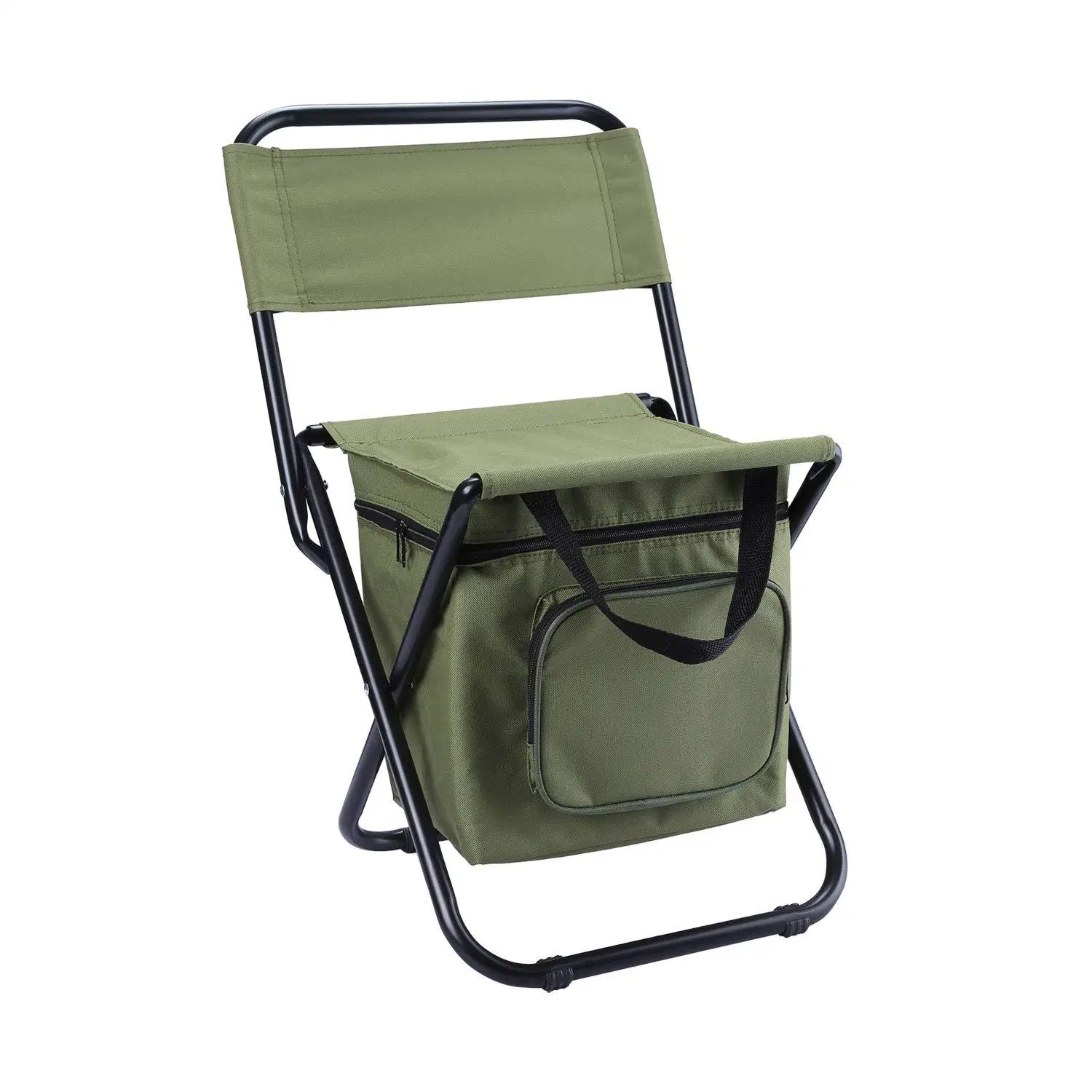 Chaise portable extérieure repliable avec sac de rangement pour la pêche Chaise