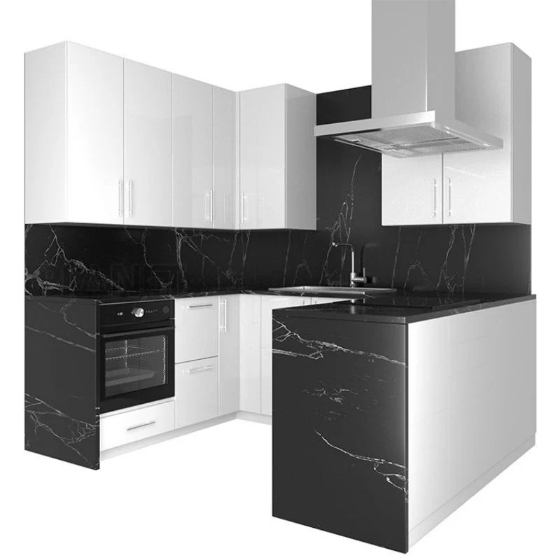 Wholesale Custom Flat Pack Modern Modular Mini Kitchenette Kitchen Cabinets for Apartments