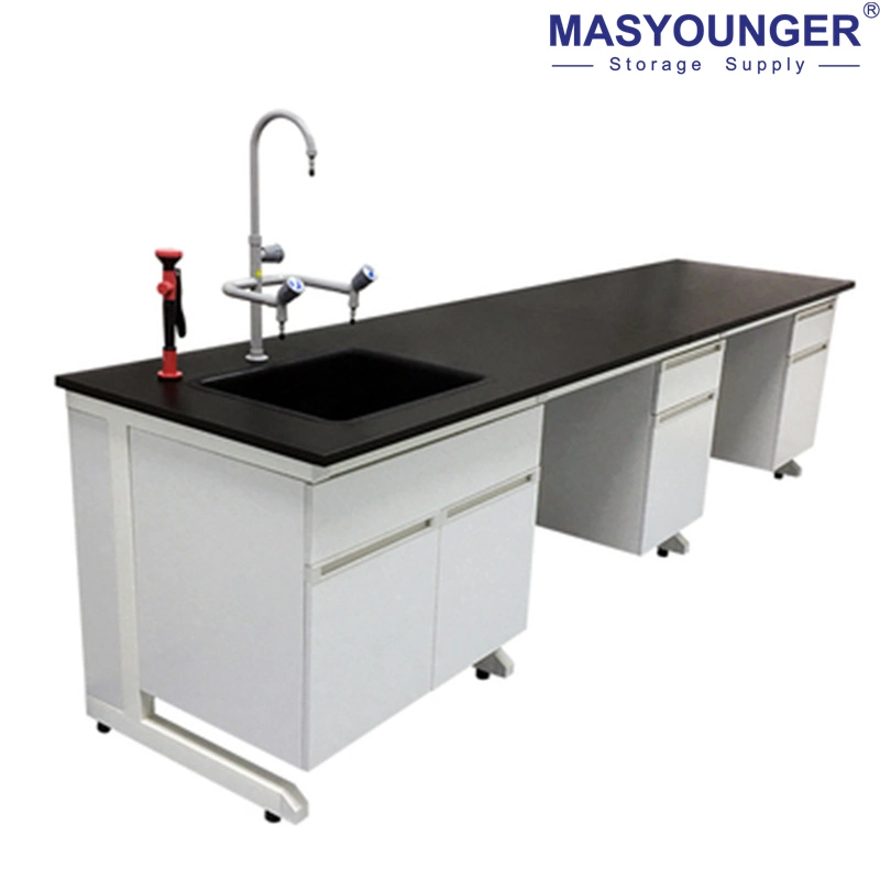 School Laboratory Station Antistatic Test Bench Chemistry Table Side Work Bench