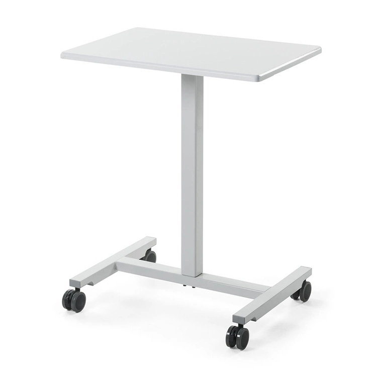 Mobile Gas Lifting Sit to Stand Desk with Wheels