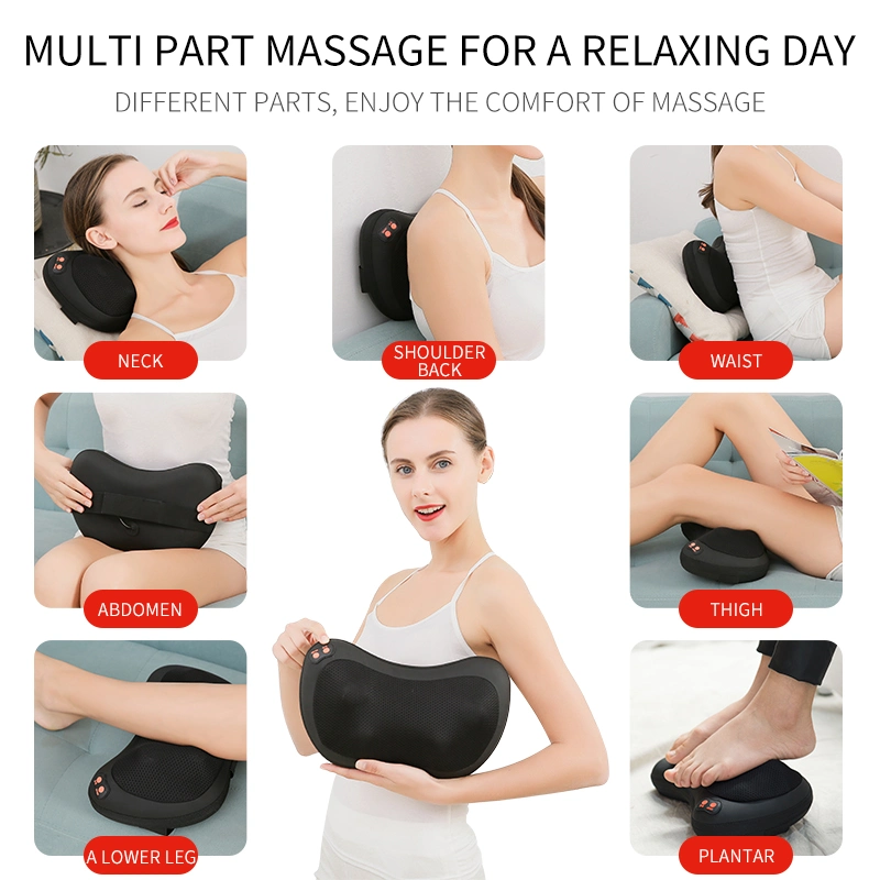 Electric Shiatsu Neck and Shoulder Cervical Massage Pillow Kneading Therapy Relieve Fatigue Pain Massage Pillow