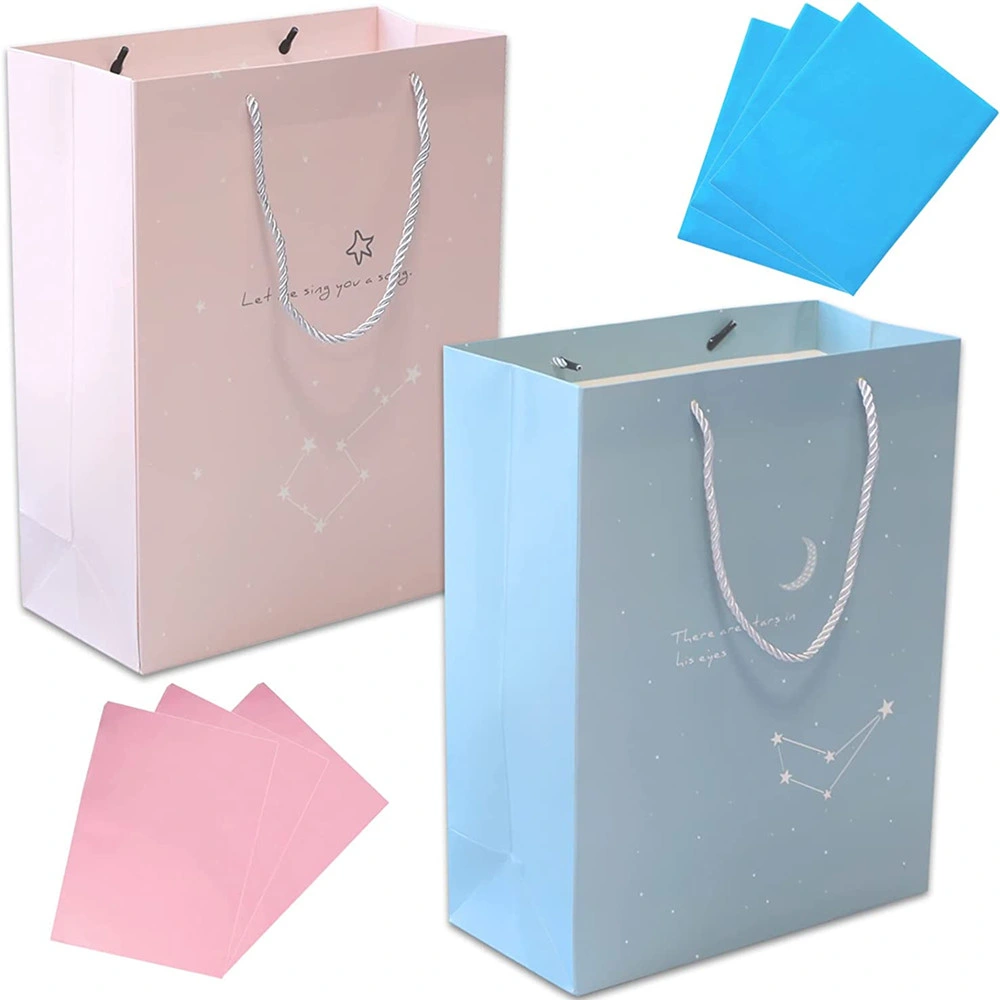 Large Gift Bags with Handles & Tissue Paper for Shopping