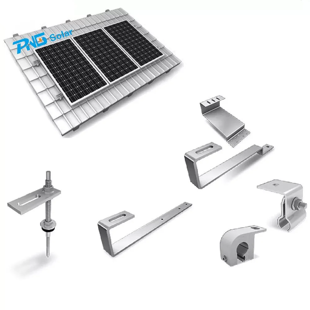 Complete Solar Roof Mounting Brackets Rail for Flat Panel Mount 10kw 100kw Solar System