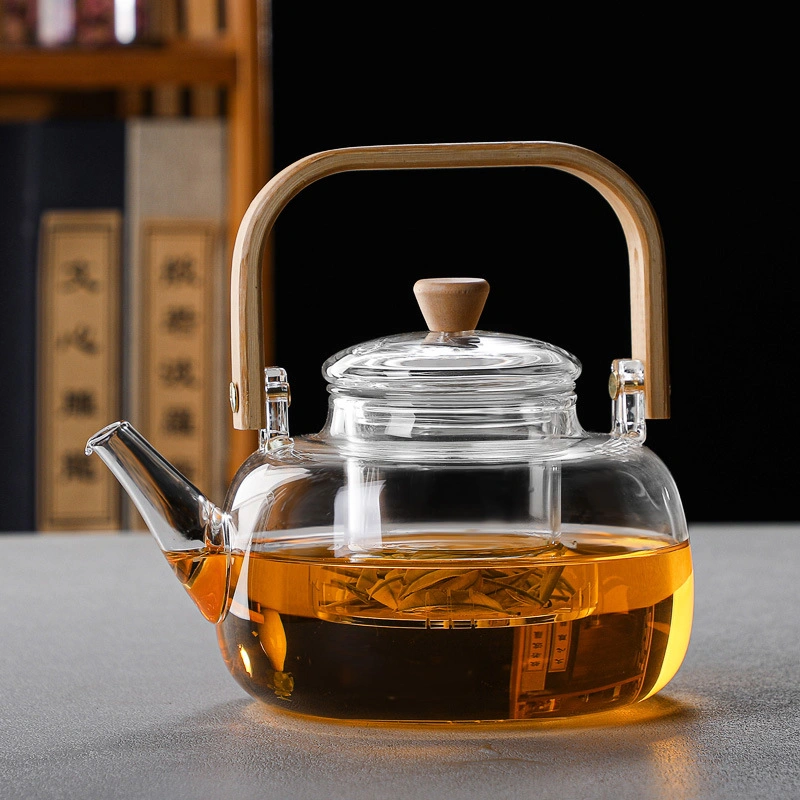 Manufacturers Wholesale/Supplier Beam Pot Glass Tea Pot Boiling Teapot Tea Health Pot