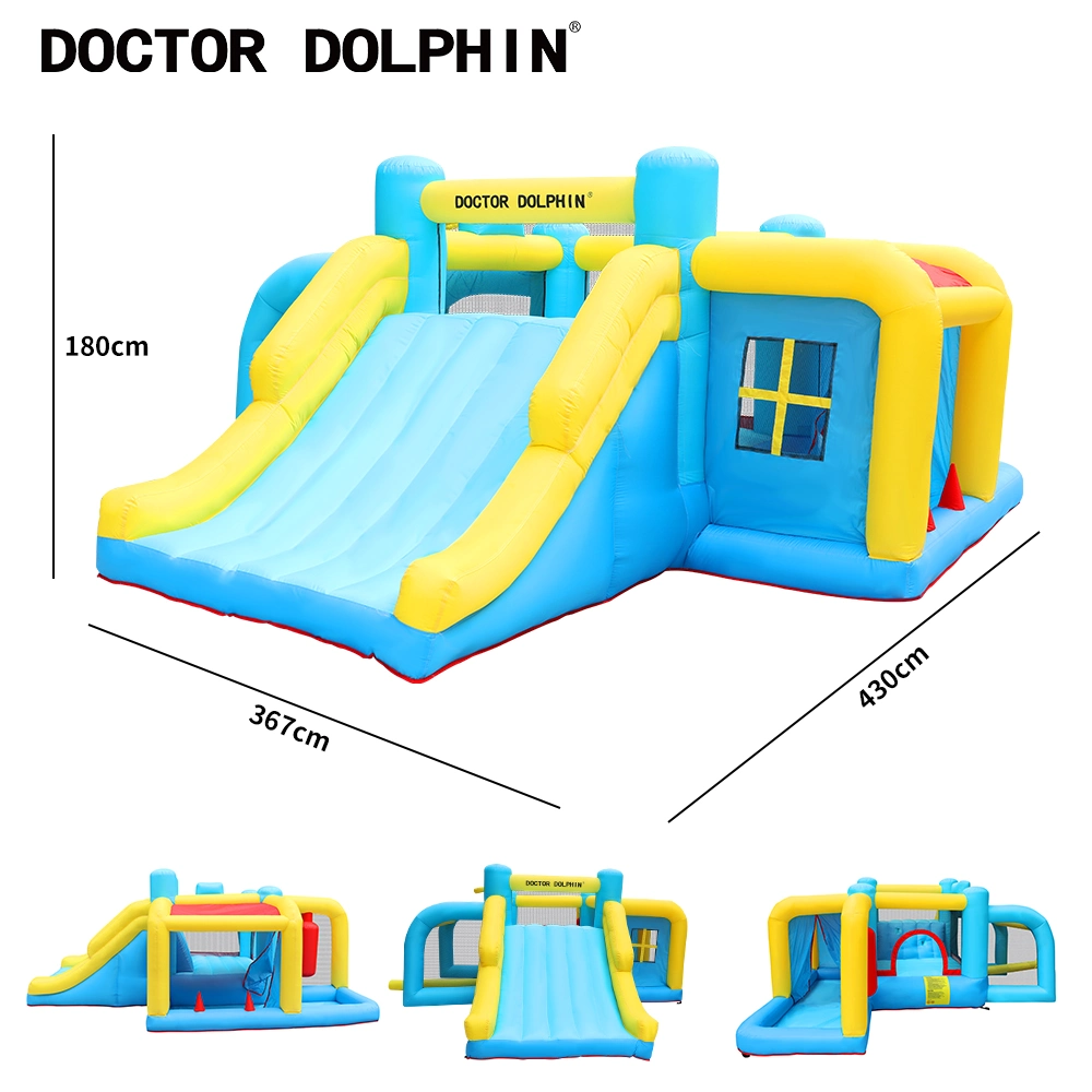 Cartoon Theme Inflatable Sport Games Combo Bouncy Castle Obstacle Park