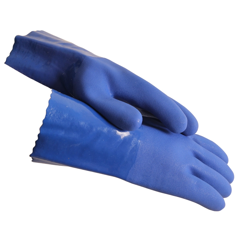 Wholesale/Supplier Customized Extra Long Cleaning Flocking Lined Cold-Proof Household PVC Work Gloves