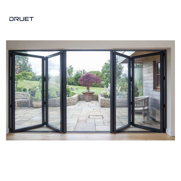 Nfrc As2047 Standard Internal External Aluminium Bi Fold Balcony Patio Door