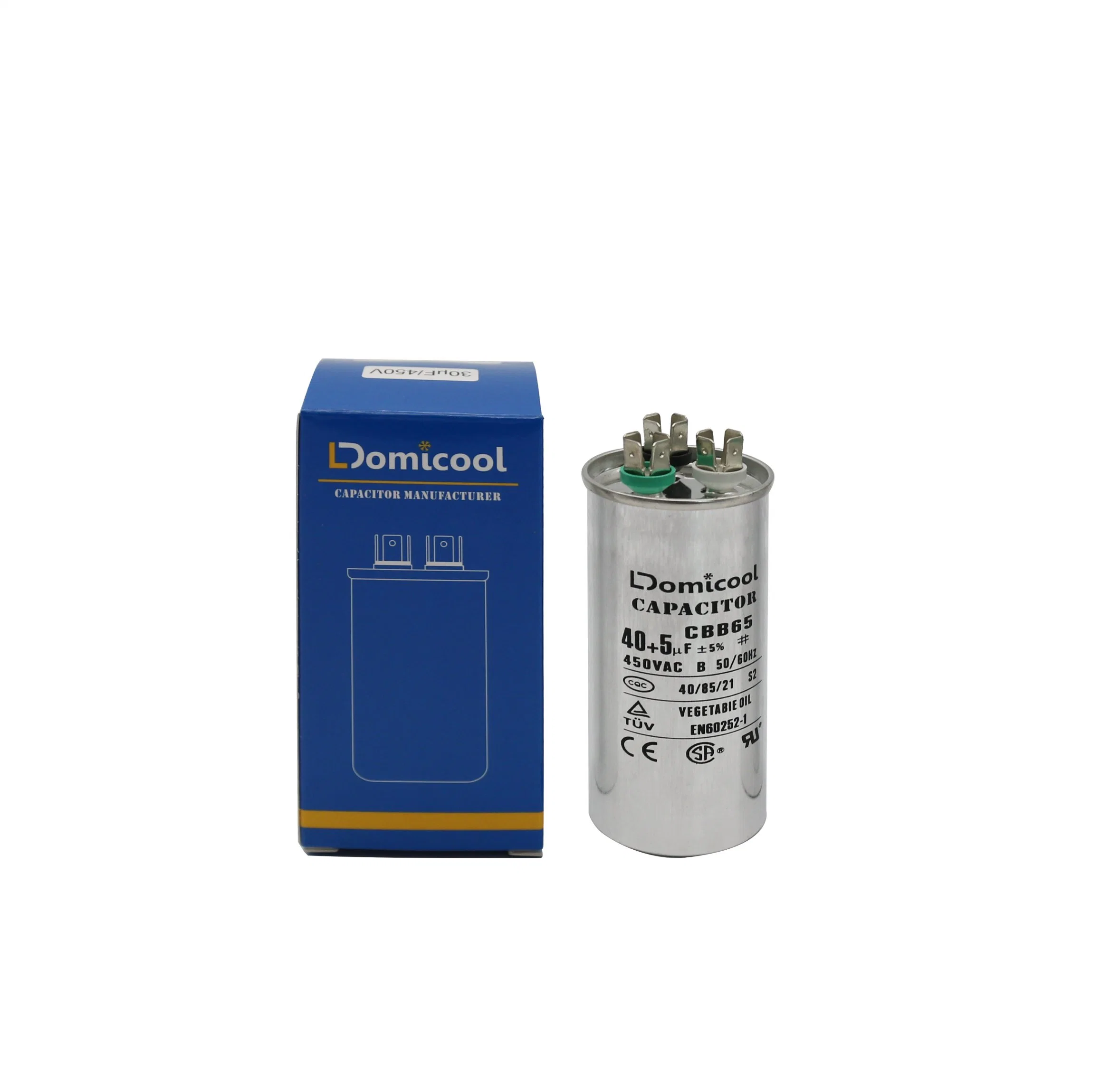 30UF 35UF 40UF 45UF 55UF Air Conditioner Capacitor Run Capacitor Power Capacitor Cbb65