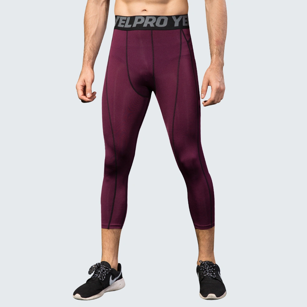 Pantalones deportivos elásticos transpirables de secado rápido para hombre con leggings de entrenamiento PRO Fitness