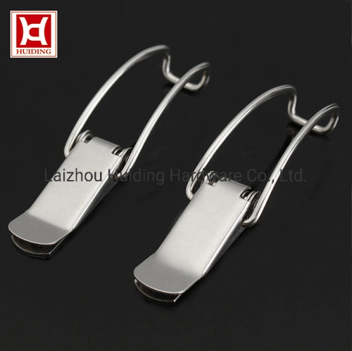 Beehive/ Milk Bucket Stainless Steel Long Hook Toggle Link Latch, Spring Toggle Fasteners Stamping Machine Parts Polished Small Draw Latch