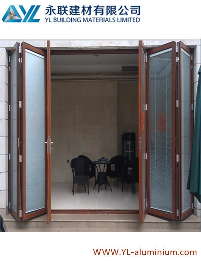 Aluminum Profile for Folding Door with Laminated Glass
