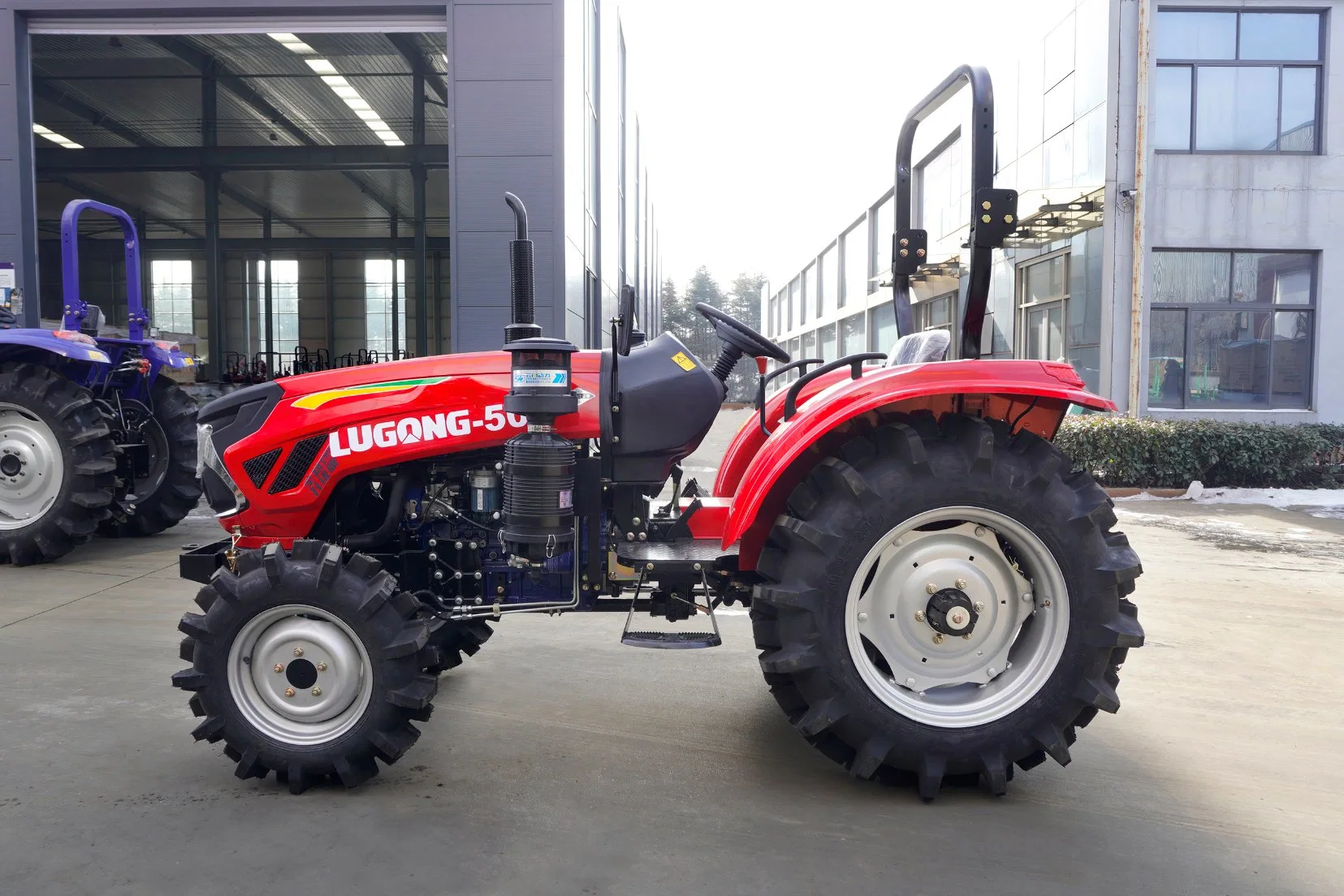 50HP Stable Farm Small Garden Tractor with Front End Loader and Backhoe