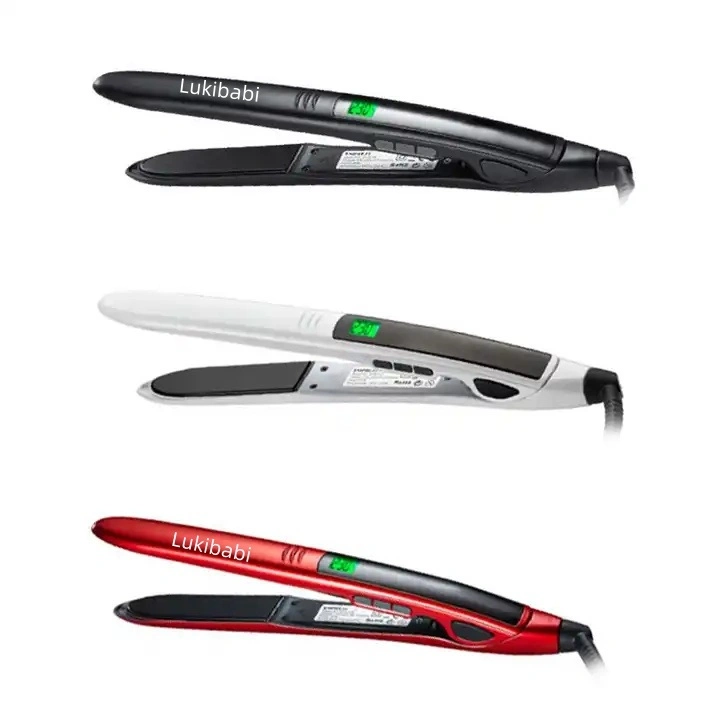 Professionelle Haarglätter mit Temperatur-Display Flatiron schnell Heizung breit Flacheisen Für Platten