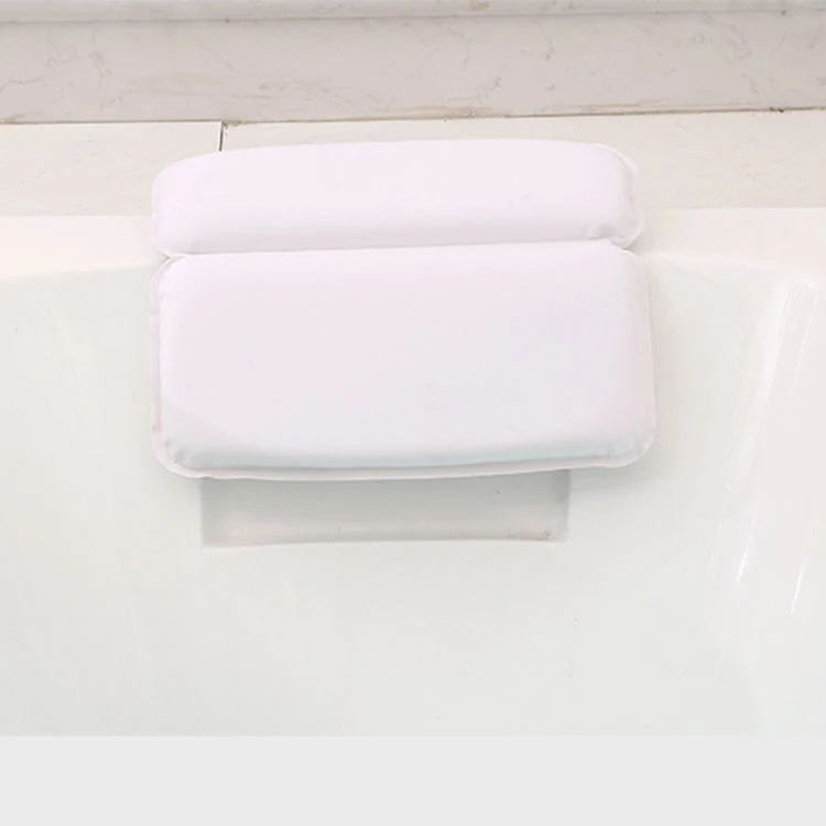 Baño de 3D Baño Almohadas Almohada con aspiradores cuello almohada bañera