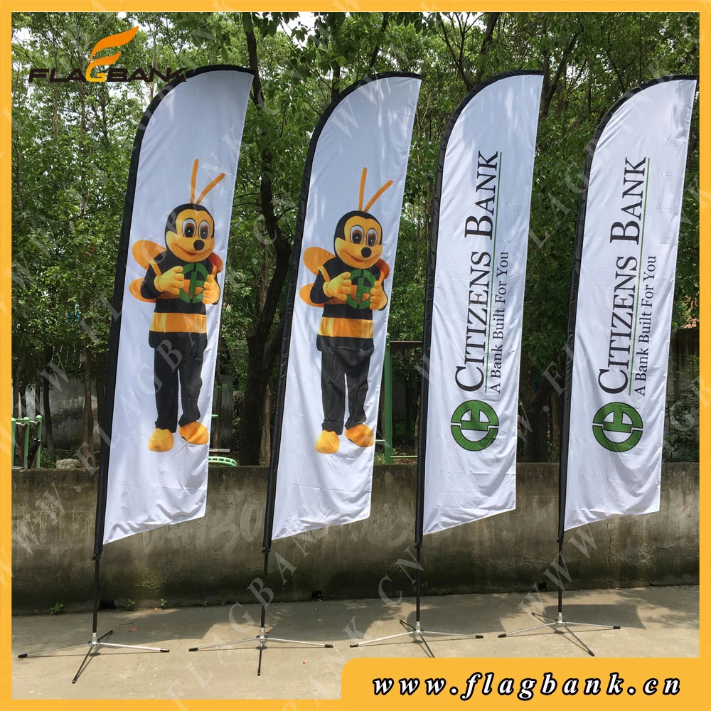 4.5m Exhibition Aluminium Double Side Printing Flying /Feather Flag