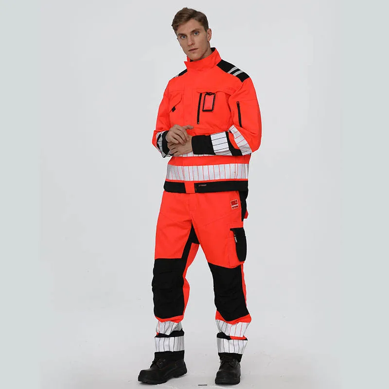 Safety Welding Suits Oil and Gas Mechanic Workwear Flame Retardant Clothing