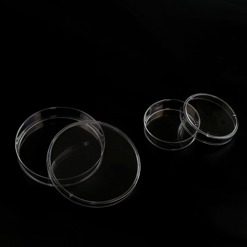 DNA and Rna Free Plastic Laboratory Sterilized Disposable 90mm*15mm Sterile Petri Culture Dishes with Lids for Lab Plate