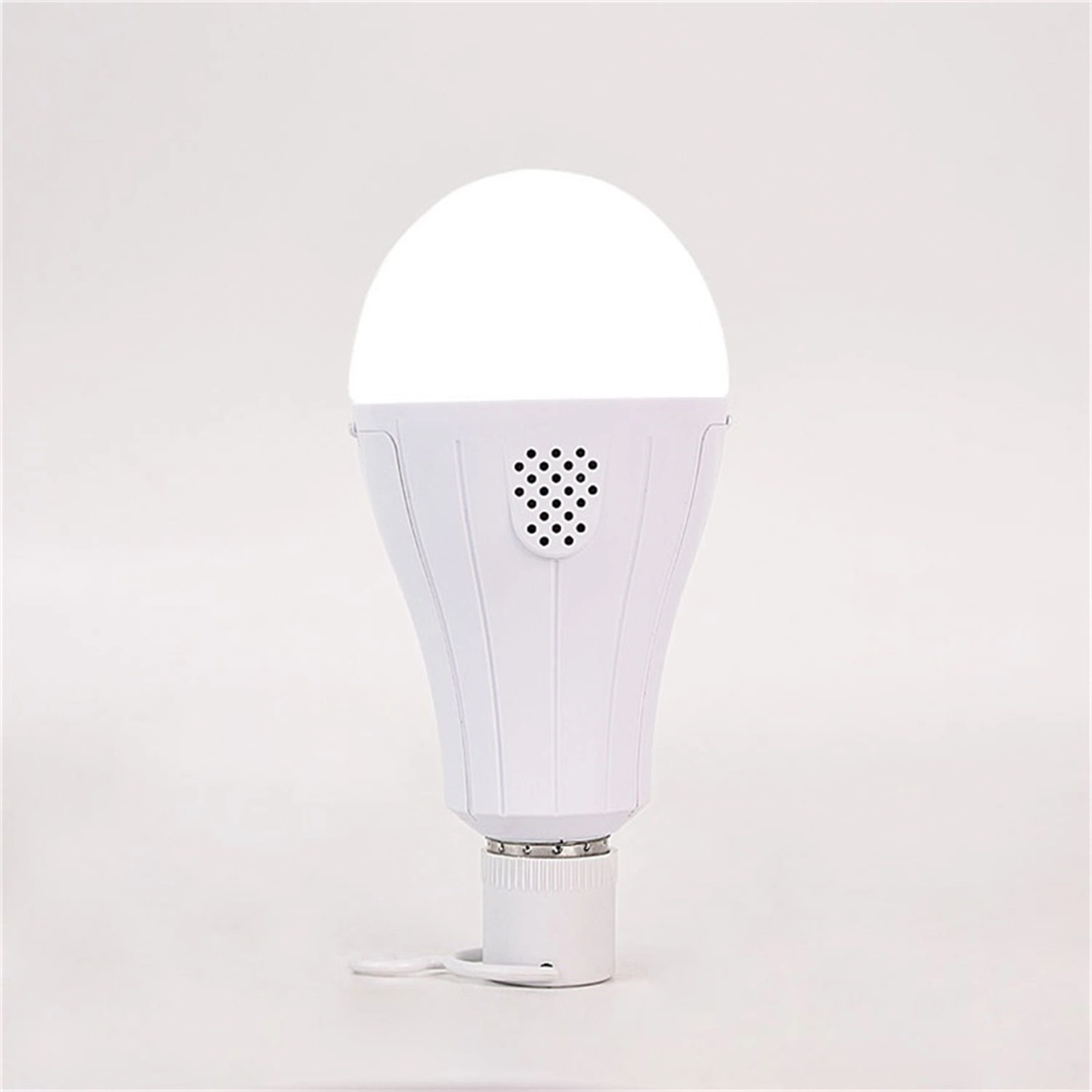 Lampe à induction d'urgence LED à ampoule de capteur rechargeable à double batterie