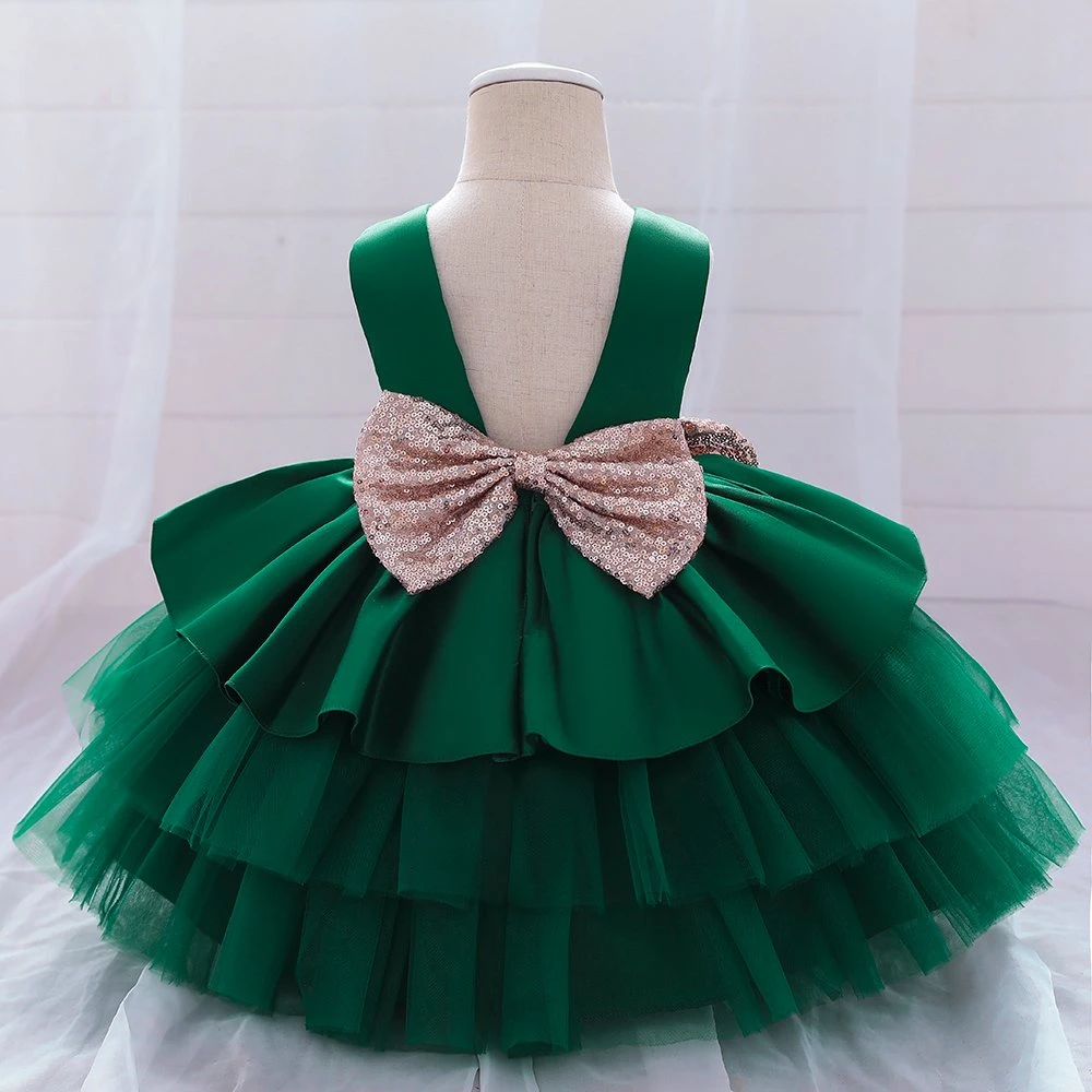 2022 Nouvelle arrivée Vêtements pour bébés Filles Vêtement de fête Robe de bal Princesse Robe en dentelle Douce