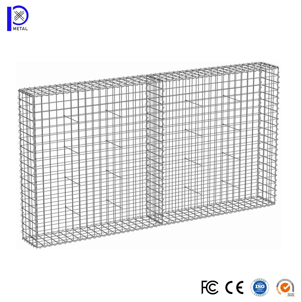 Pengxian 4X2 Galvanized Welded Wire Mesh Panel China Manufacturing 1X0.5X0.5 Hot Dipped Galvanized Welded Gabion Box Used for Wire Rock Retaining Wall