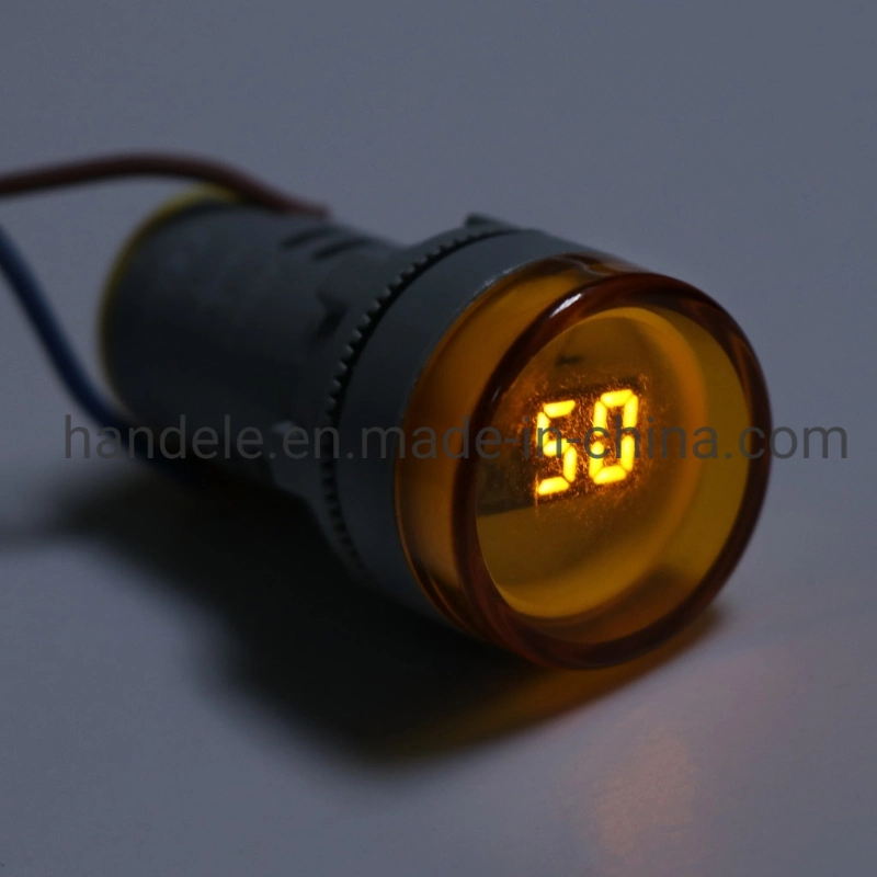 22 mm LED Digital Display Electricity Hz Frequency Indicator Light