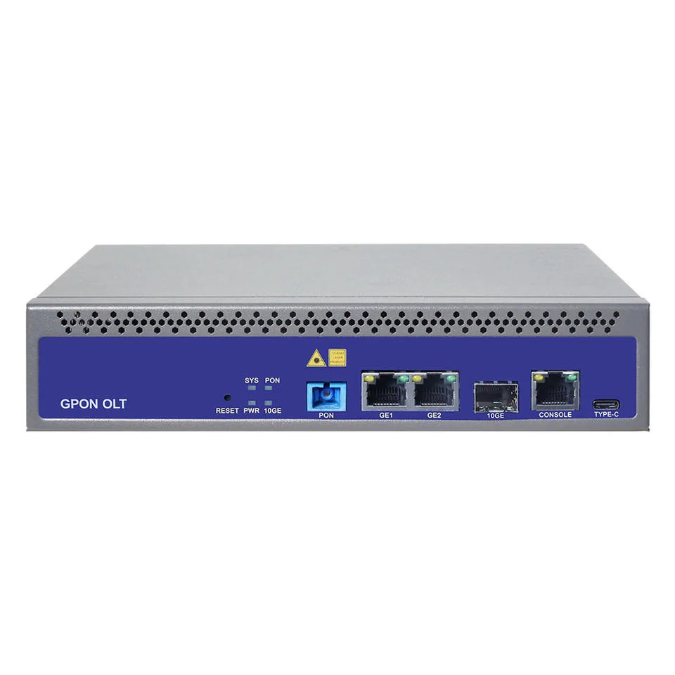 2023 FTTH Single Pon Port Mini Gpon Olt with Built-in SFP C++ Transceiver