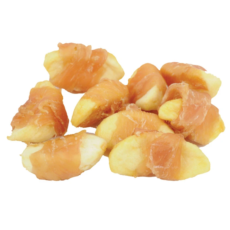 100% Nature Pet Snacks Dried Apple Chunks Wrapped Duck Jerky Pet Products Without Any Additives