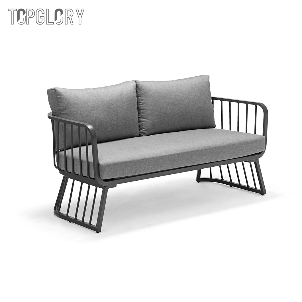 Modern Special Design Leisure Aluminum PE Rattan Wicker Garden Home Coffee Table and Sofa Outdoor Sofa Set