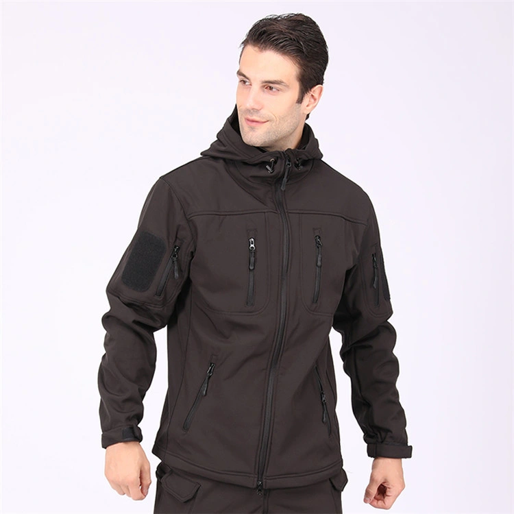 Schwarz New Style Eddy Armee Stil Jagd Militär Stil Taktisch Softshell-Jacke