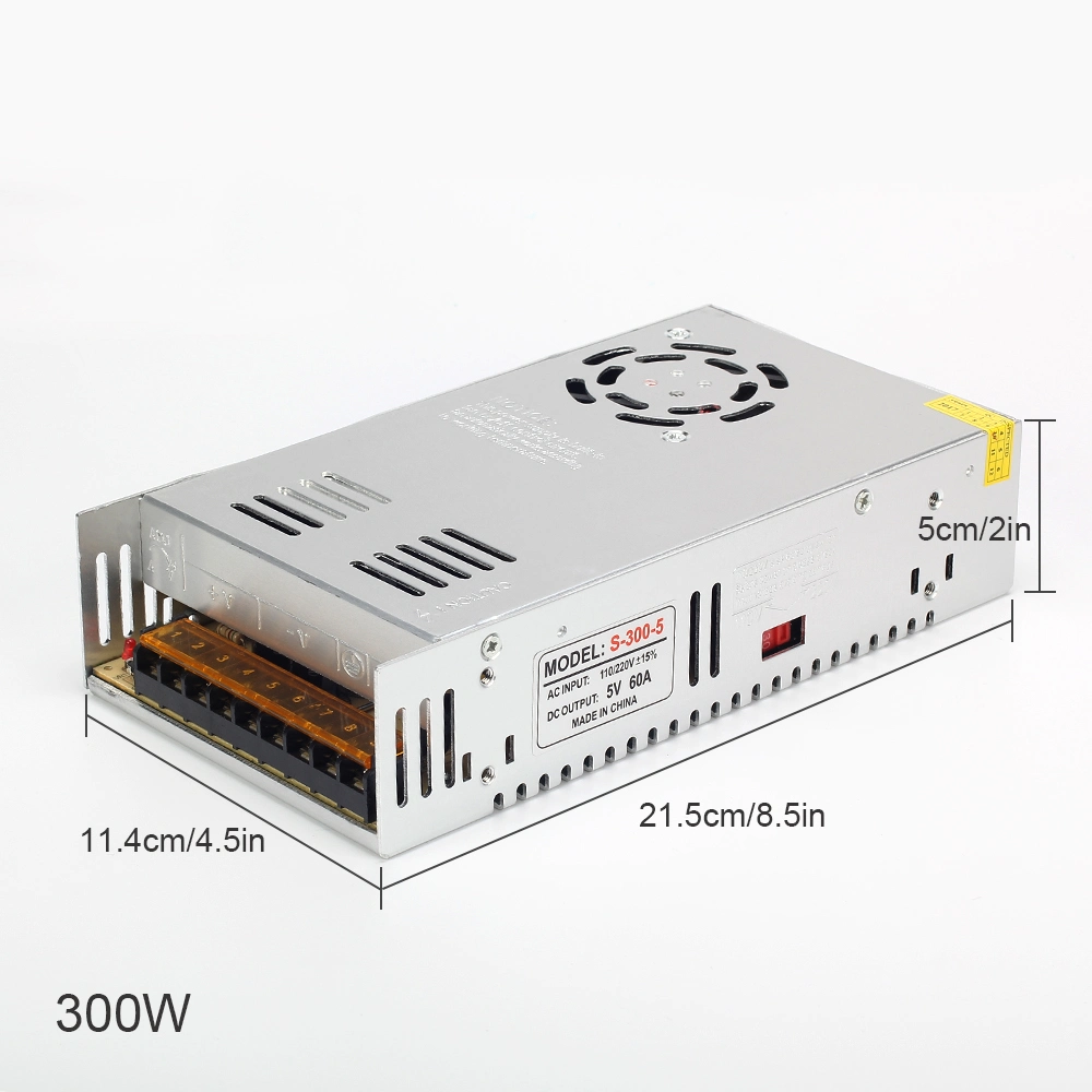 DC 5V Lighting Transformers LED Driver Power Adapter 2A~80A 10W~350W for LED Pixel Strip 5V Strip Light Switching Power Supply