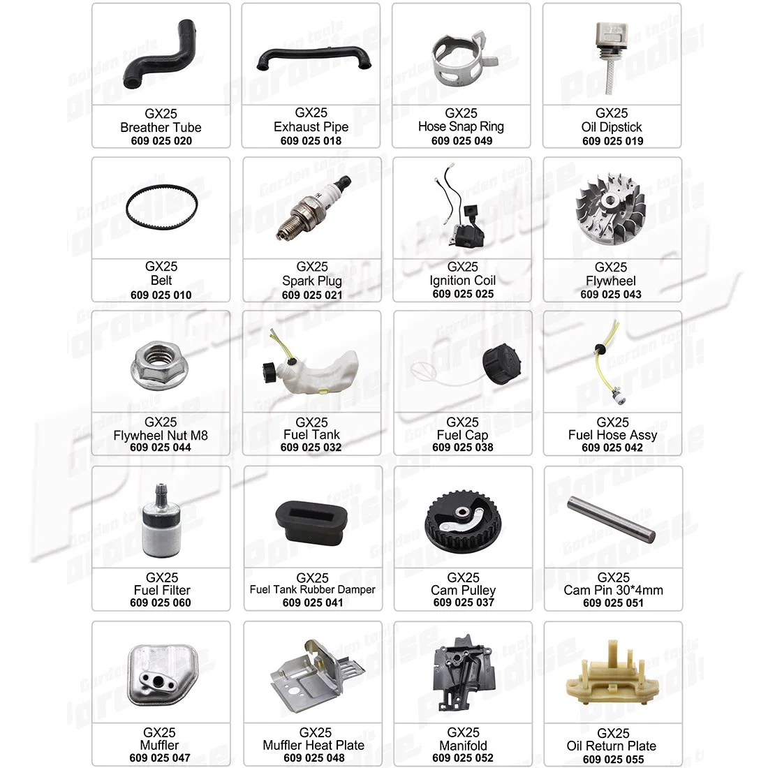 GX25 Parts- Oil Seal Set for Power Garden Tools Cutting Machining