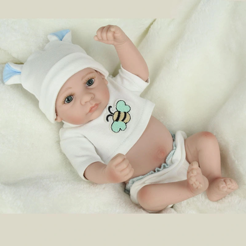 Total de 10 pulgadas Bonecas Vinilo Bebe Reborn Baby Doll Kids Plamate Juguetes