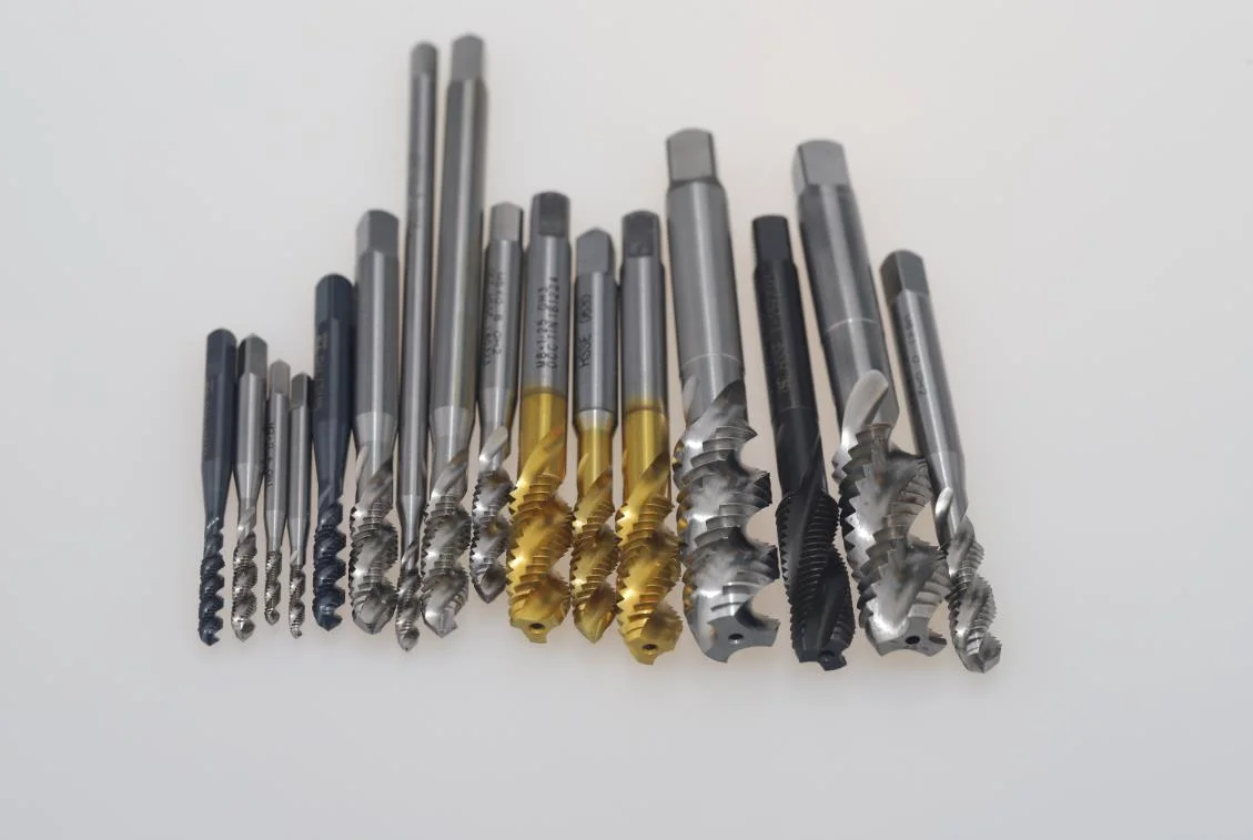 High quality/High cost performance HSS Spiral Flute Taps with Ticn Coating Machine Tap M2*0.4