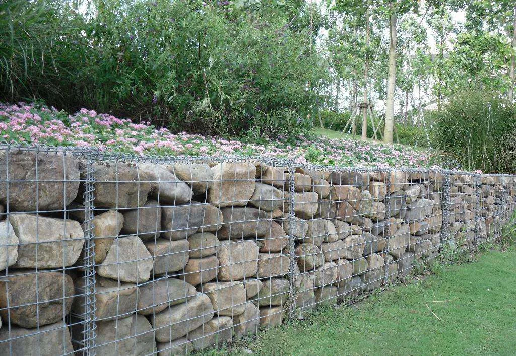 Panier en maille de fils de Gabion galvanisé lourd Dimensions paroi de Gabion recouverte Cage de pierre en maille de fils de gabion